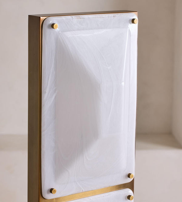 Tapered Glass Floor Lamp | Clear Glass | CLTPG160