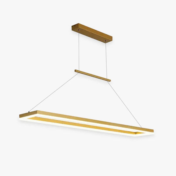 Modern Rectangular Wooden LED Dining Light Pendant