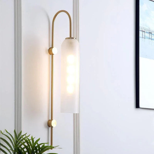 Long Tube Glass Wall Light
