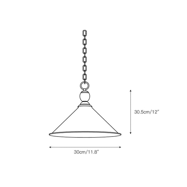 Cemirel Vintage Industrial Brass Pendant Light