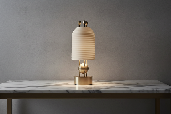 Brass Sculptural Table Lamp | CLBRS932