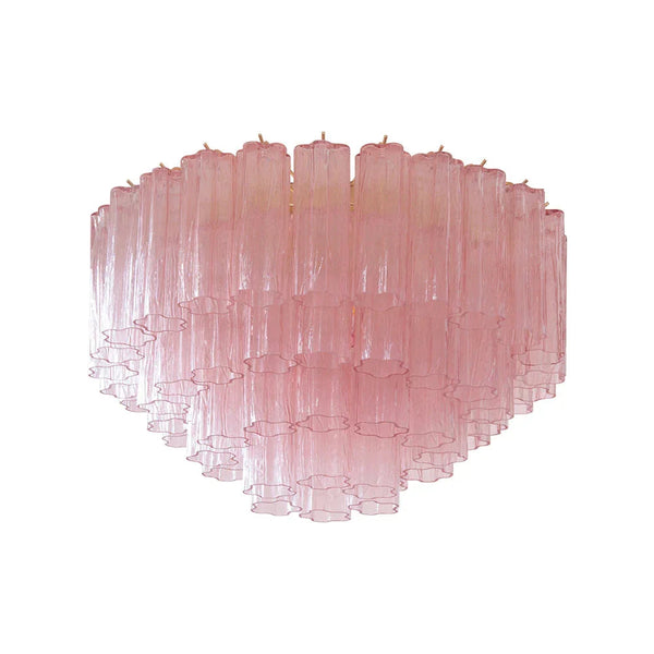 Vintage Pink Glass Ceiling Light