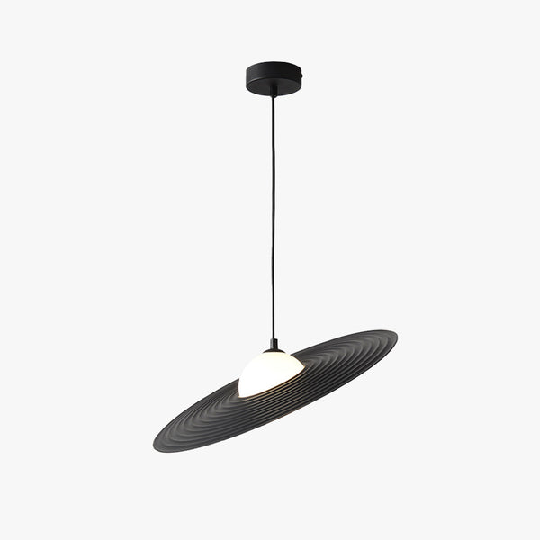 Arisha Minimalist Star Ring Pendant Light,Black/White