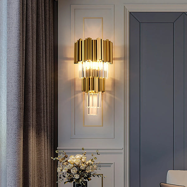 Bourbons Grand Crystal Wall Sconce