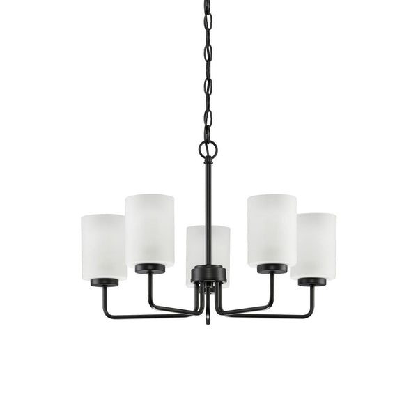 Neva Black Glass Chandelier