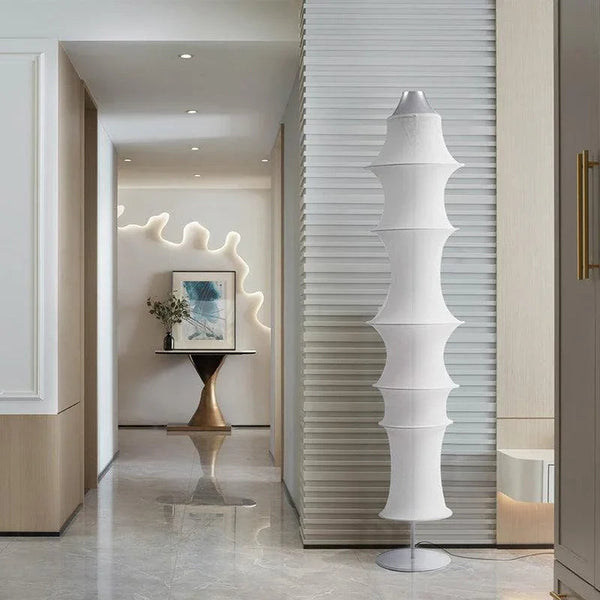 Stretch Fabric Floor Lamp