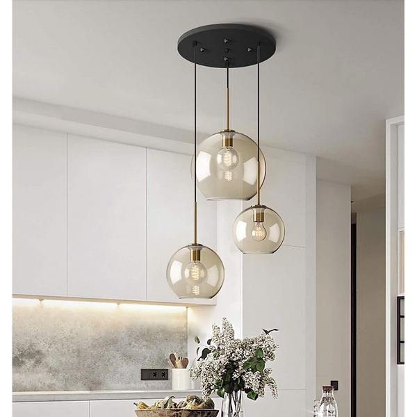 Cognac Glass Pendant | 3-Light | CLLO98620