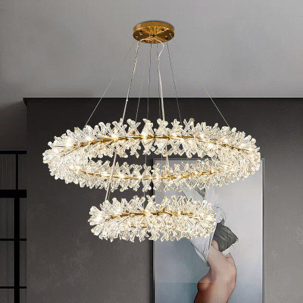 Mira Crystal Ring Chandelier