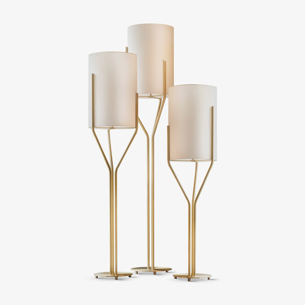 Aureina Glam Brass Floor Lamp