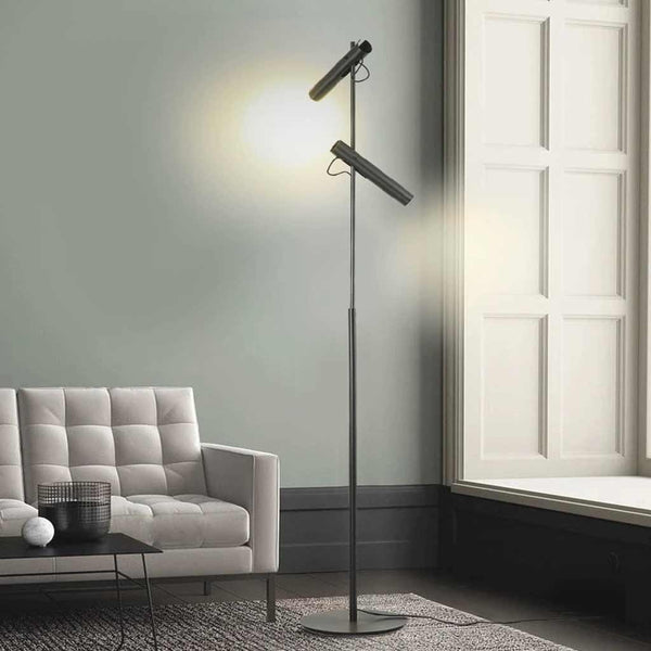 Floor Lamp Minimalist Adjustable Spotlight, Black