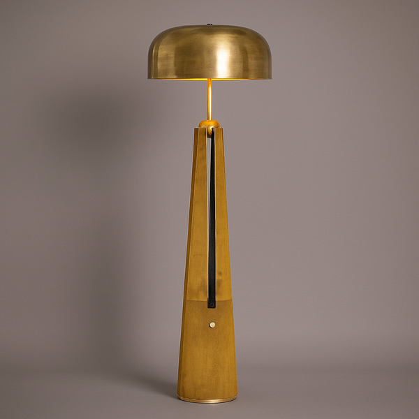 Trastevere Floor Lamp | Brass & Leather | CL85076P