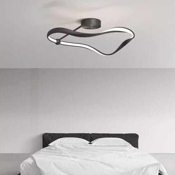 Ceiling Light Modern Minimalist Metal Dimmable LED, Black / White