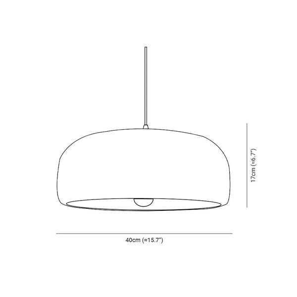 Avi Modern Cloud Dome Pendant Light, Gray