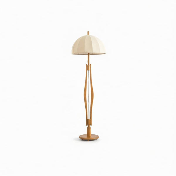 Ozawa Simple Walnut/Metal/Fabric, Table/Floor Lamp, Living Room