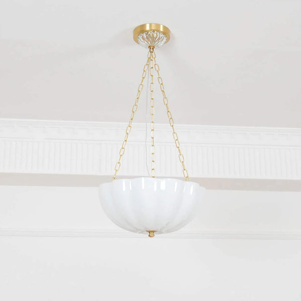 Frosted Glass Bowl Chandelier | CLVBG021