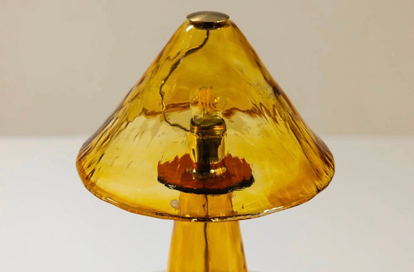 Amber Glass Mushroom Lamp | CLHLGD6571