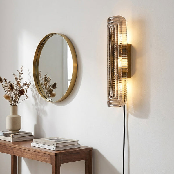 Linear Tube Glass Wall Sconce