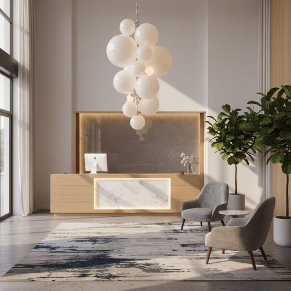 Vexo Modern Large Glass Bubble Chandelier