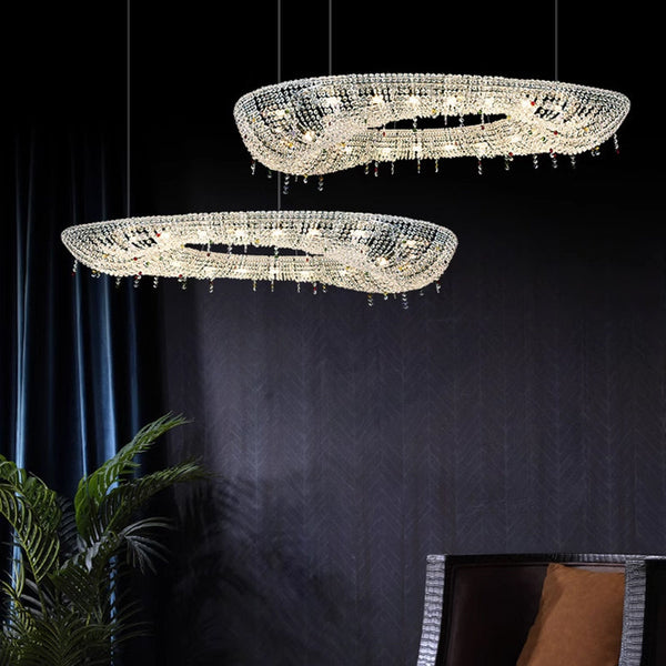 Oval Modern Crystal Chandelier