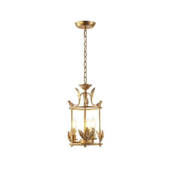Hylite Vintage Industrial Gold Lantern Pendant Lamp
