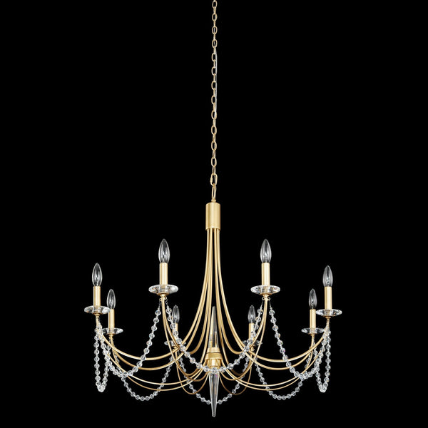 Purelux Postmodern Luxury Brass Crystal Chandelier