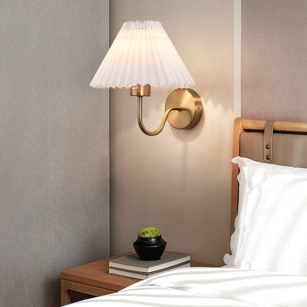 Kristy Nordic Vintage Indoor Wall Lamp Brass Bedroom