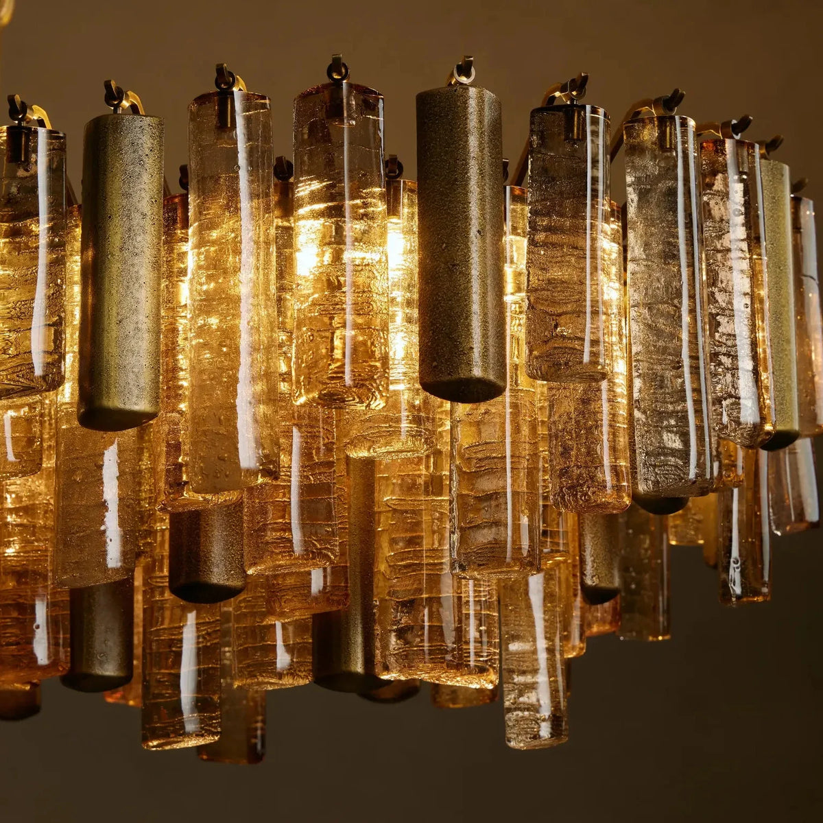 Veneziana Linear Chandelier | Cast Glass | CLVNZLIN