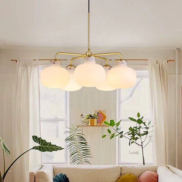 Raito Glass Globe Pendant Chandelier