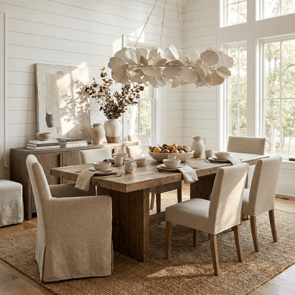 Petal Grove Plaster Chandelier