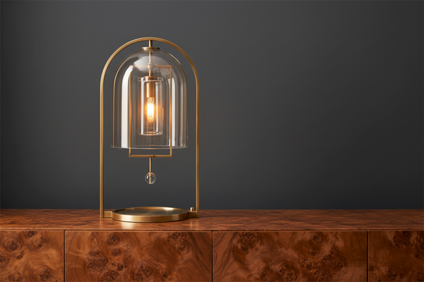 Glass Dome Table Lamp | Brass | CLHY23WX