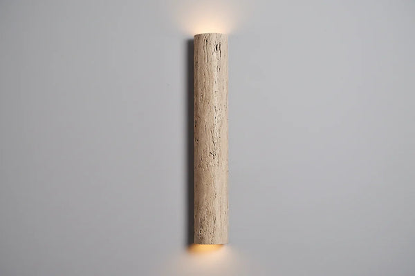 Natural Travertine Stone LED Wall Sconce