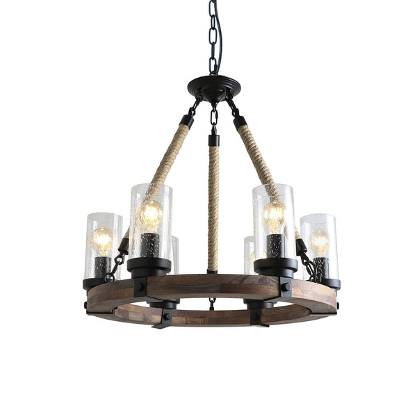 Zomiria Wagon Wheel Chandelier