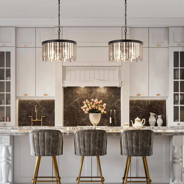 Hemaaolay Colored Glass Chandelier