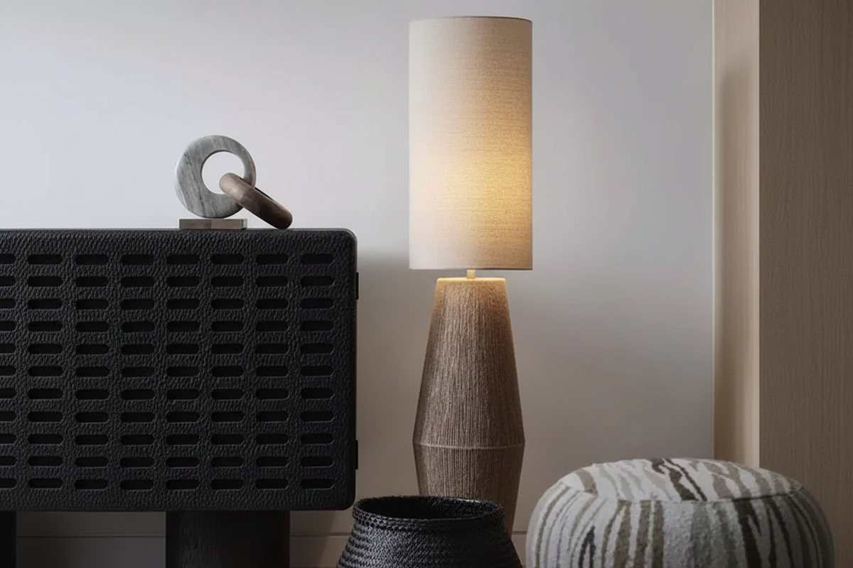 Palestrina Floor Lamp | Hemp & Linen | CLHJAWP48