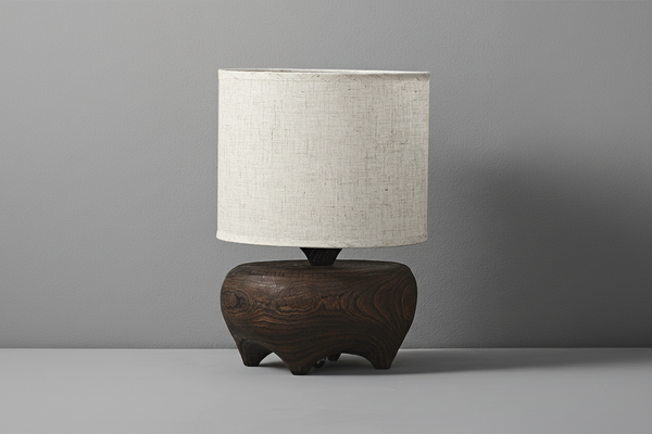 Carved Wood Table Lamp | CLJAN784