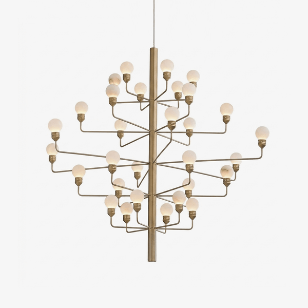 Raggiera Tiered Alabaster Globe Chandelier