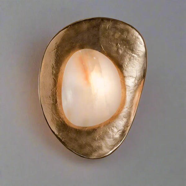 Marble & Brass Wall Sconce | CLUQ75