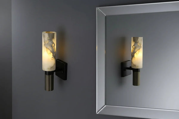 Marble Wall Sconce | Frosted Globe | CLMWS038