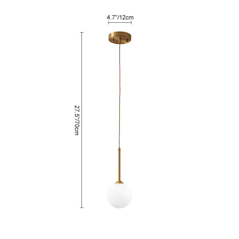 Geometric Opal Globe Pendant Lighting