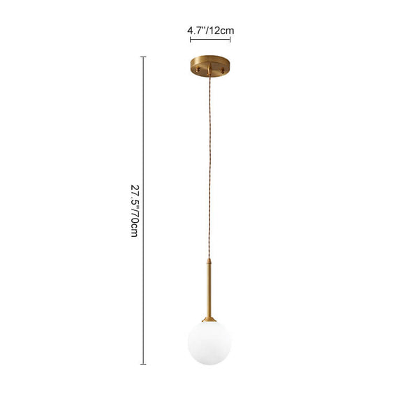 Geometric Opal Globe Pendant Lighting