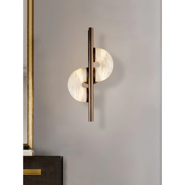 Alabaster Disc Wall Sconce | CLVVRT025
