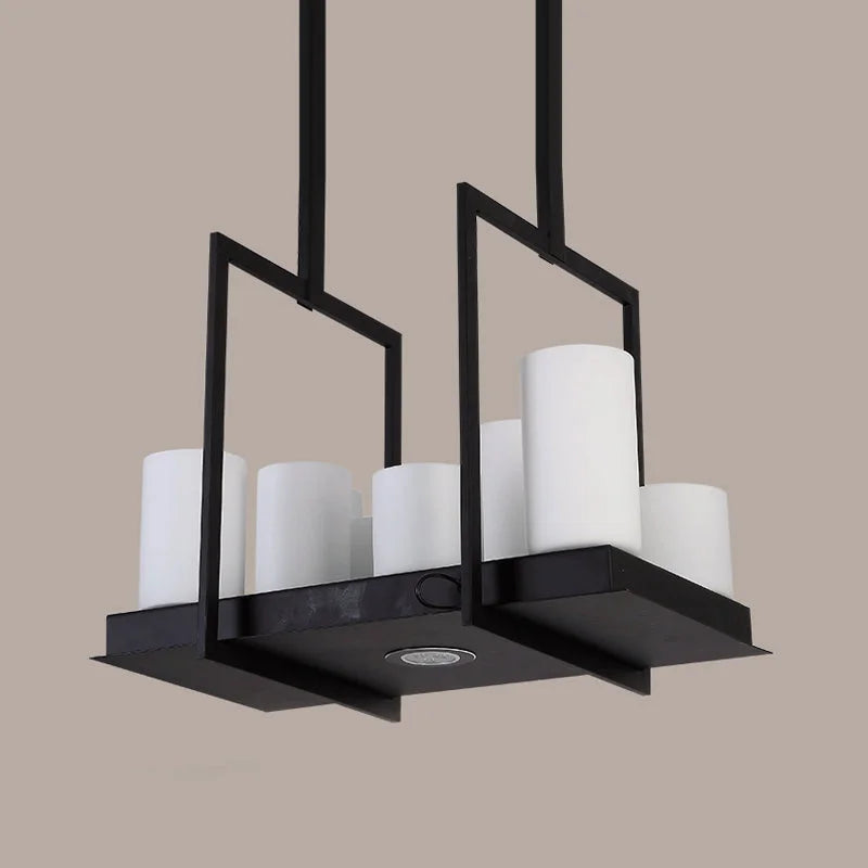 Candle Chandelier | Black Stainless Steel | CLMCC