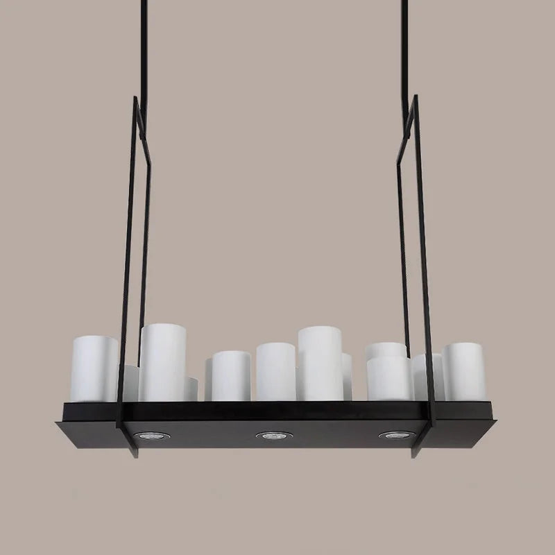 Candle Chandelier | Black Stainless Steel | CLMCC