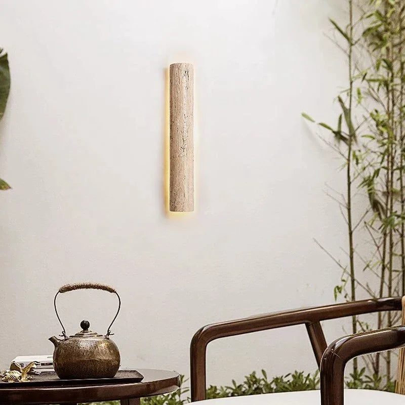 Travertine Bar Wall Sconce