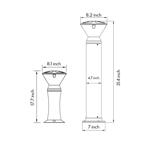 Hol LED Modern Minimalist Outdoor Lights