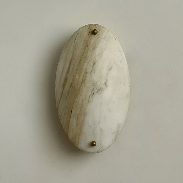 Oval Marble Wall Sconce | CLSQAD75