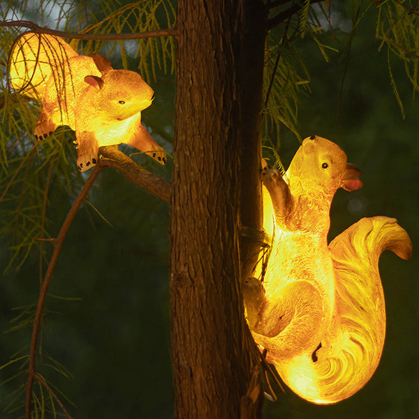 Nirorine Solar Animal LED Art Resin Outdoor Hanging Lights