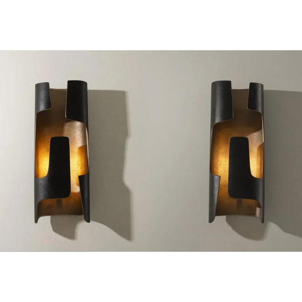 Patinated Curved Wall Sconce | CLRONF502