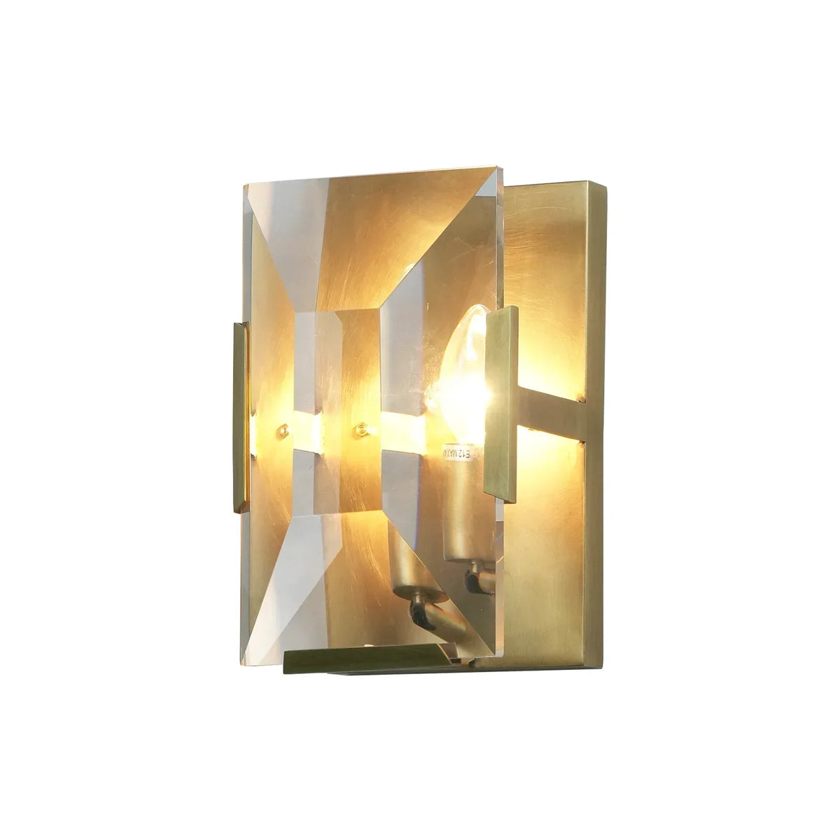 Rectangular Crystal Wall Lamp