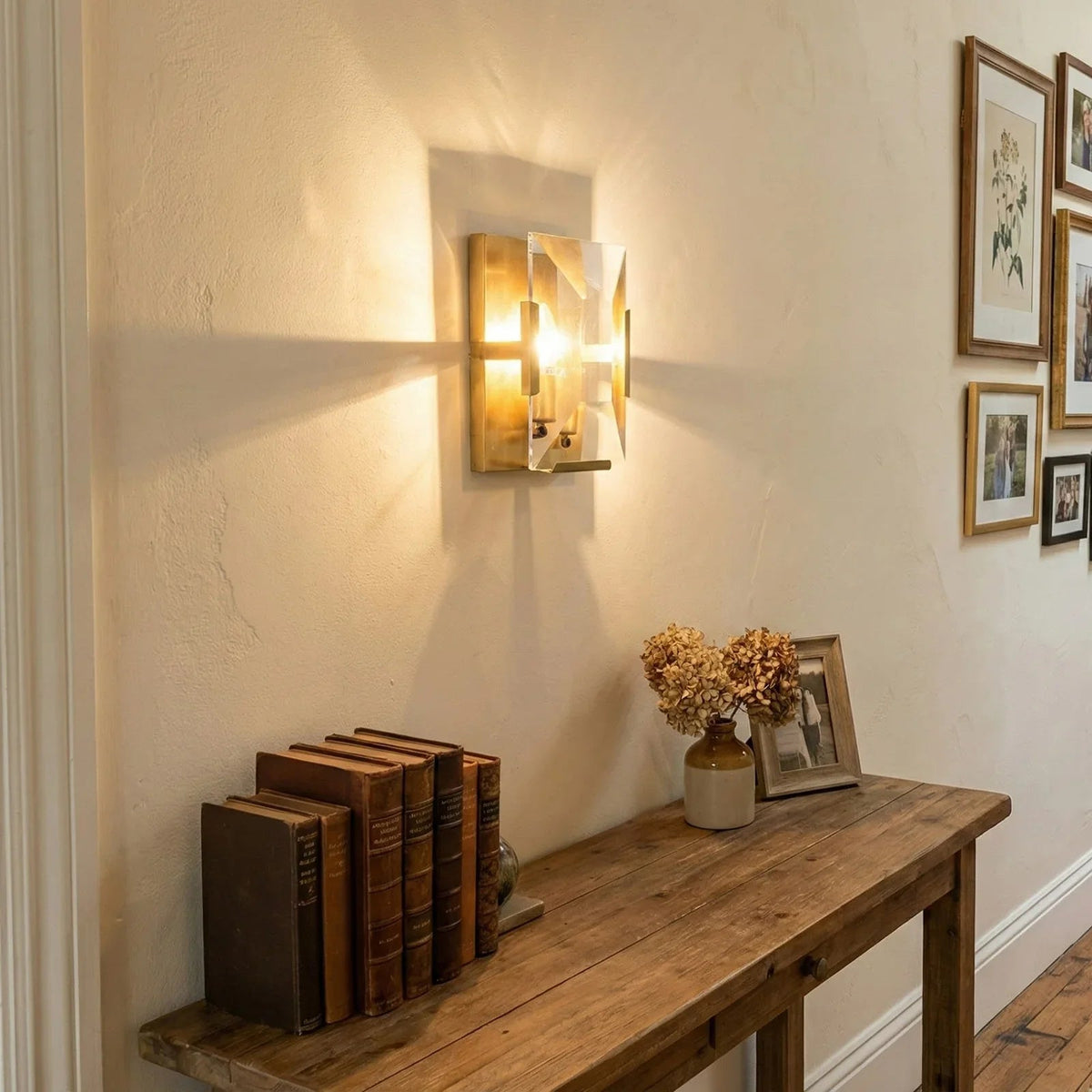 Rectangular Crystal Wall Lamp